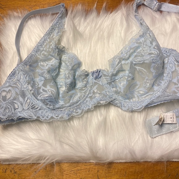 Light blue laceunderwire bralette by rome size medium - Picture 1 of 1